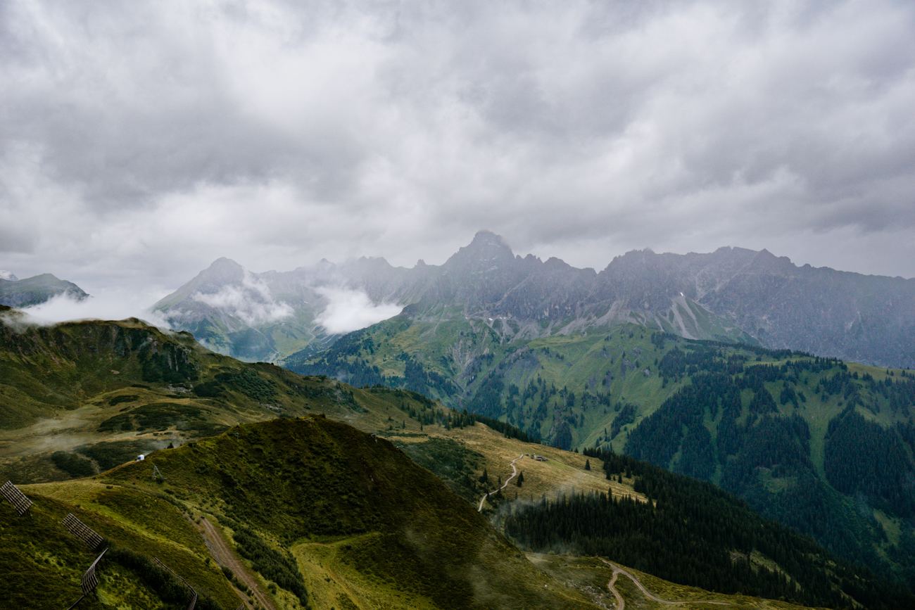 Ausblick auf Zimba im Rätikon