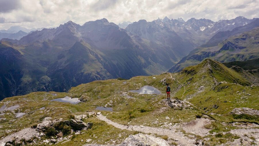 Silvretta-Montafon-Madrisella-Ausblick Ausblick von der Madrisella
