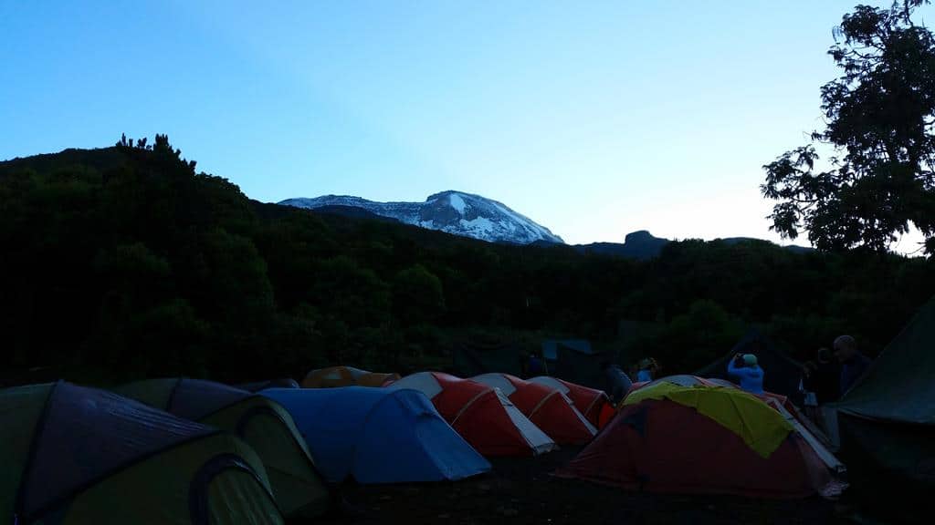 Morgenstimmung im Camp