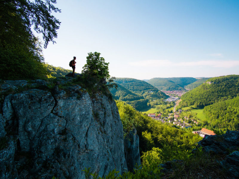 Felsenmeer-Ermstal Panorama-Blick Ermstal