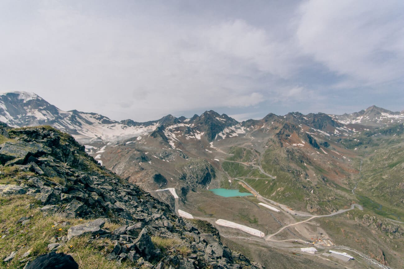 Wanderung Kaunertaler Gletscherstraße - Blick Weißsee
