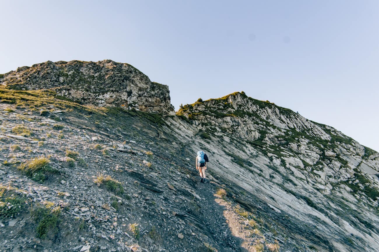 erster Aufstieg zum Schluchberg
