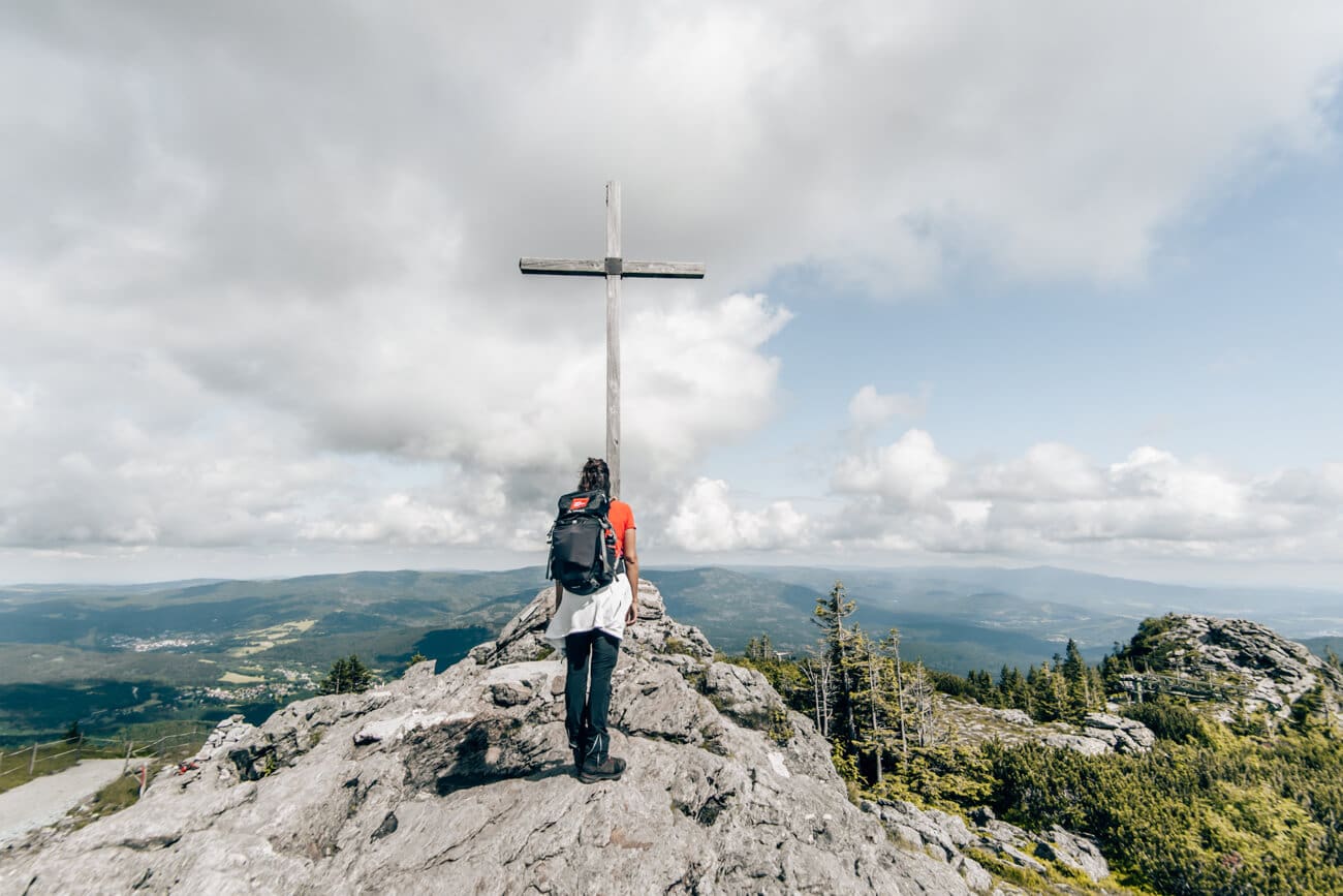 Gipfelkreuz am Großen Arber