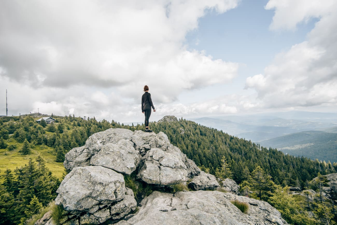 Wandern Bayerischer Wald - Ausblick Arber