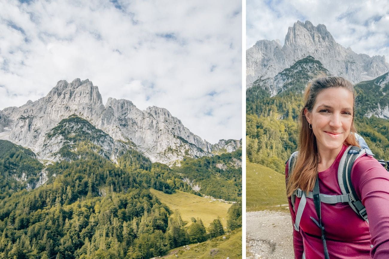 Wanderung Stripsenkopf - Blick auf den Wilden Kaiser