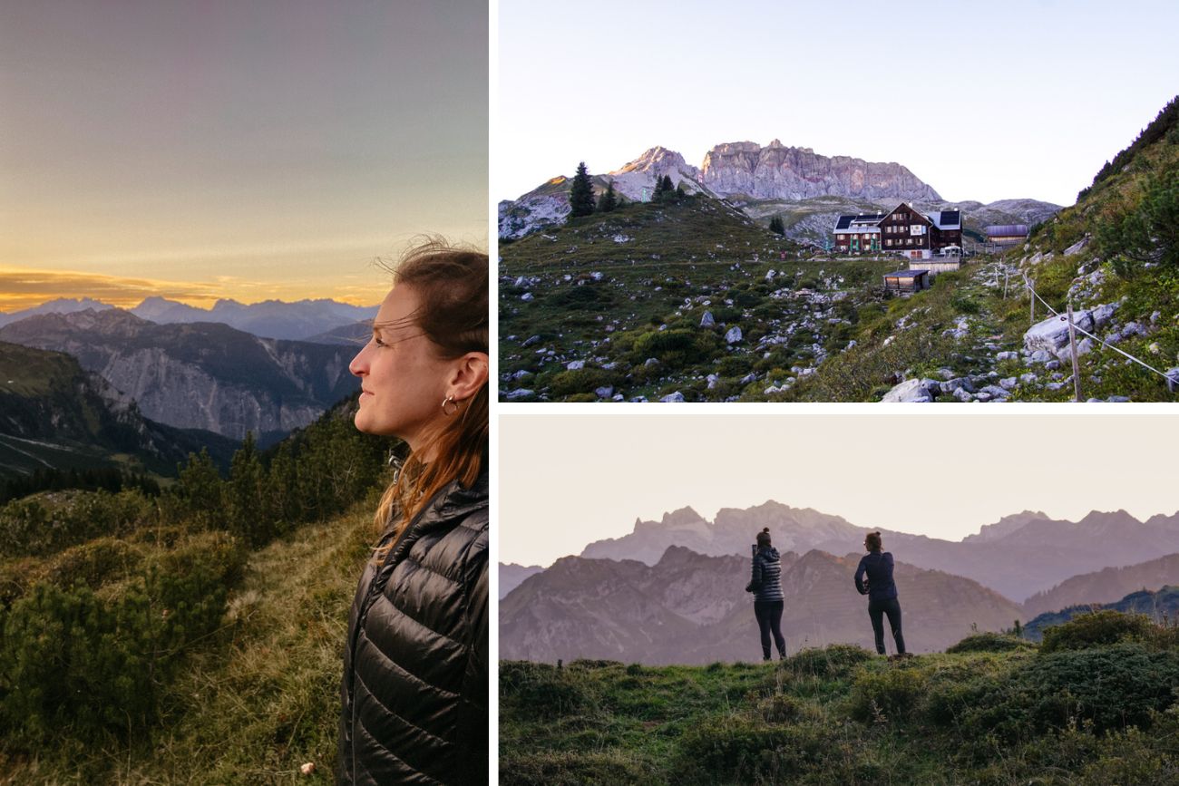 Sonnenuntergang an der Freiburger Hütte