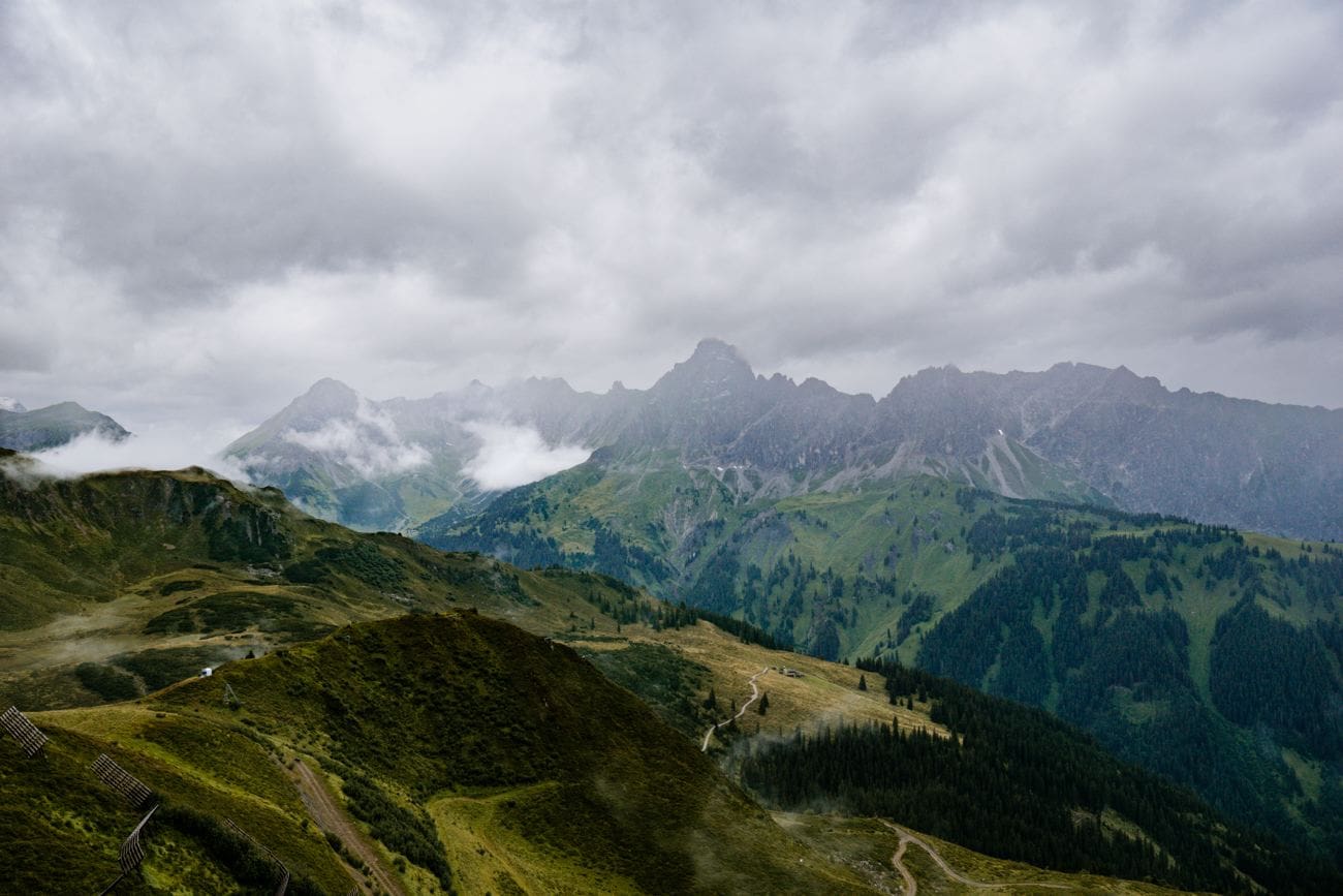 Ausblick auf Zimba im Rätikon