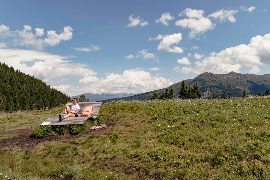 Pausenplätze entlang der Etappe