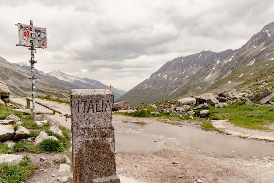 Grenzübertritt Italien
