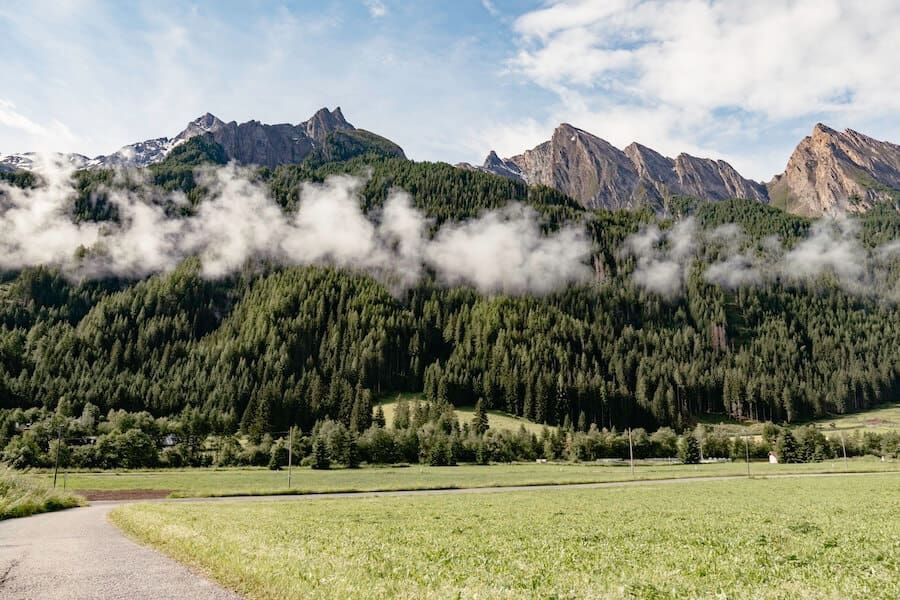 Blick auf die Südtiroler Berge