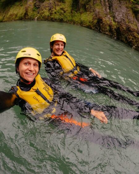 Kaiserwinkl-Rafting Treibenlassen auf der Großache