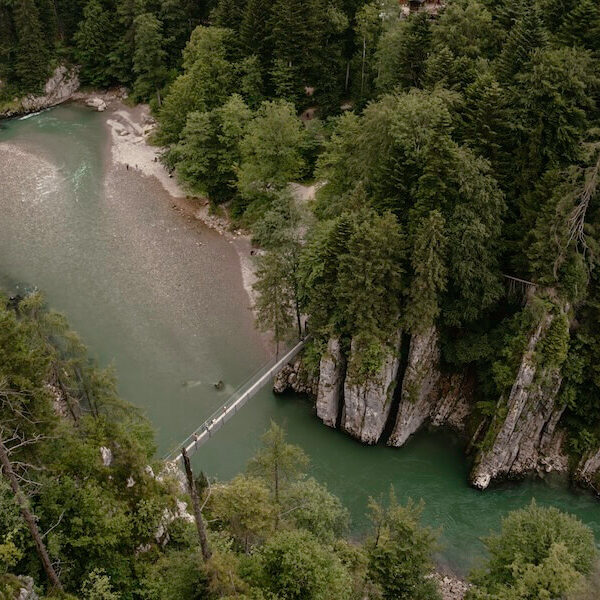 Kaiserwinkl-Schmugglerpfad-Entenlochklamm Die Entenlochklamm von oben